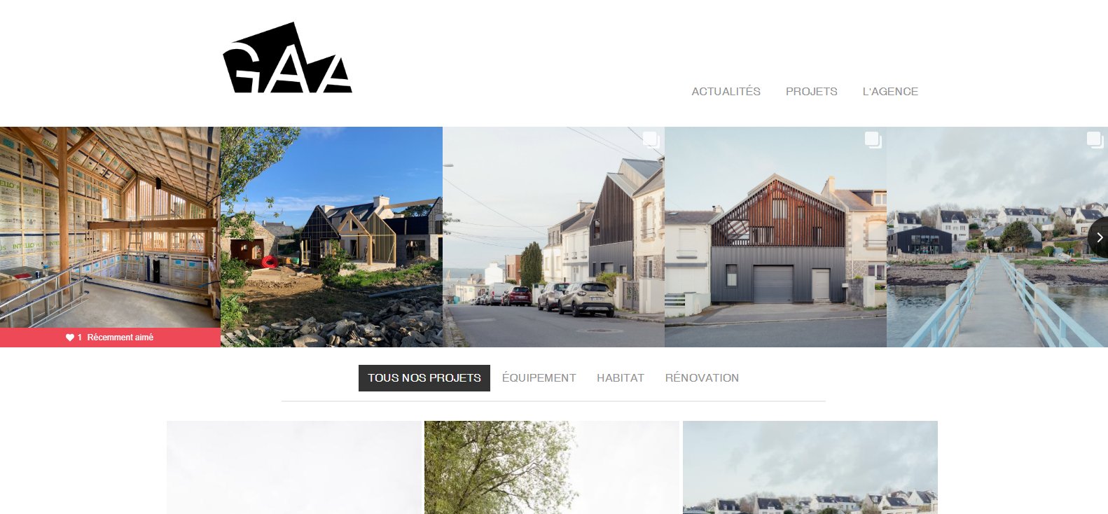 Aperçu du site GA Architecte